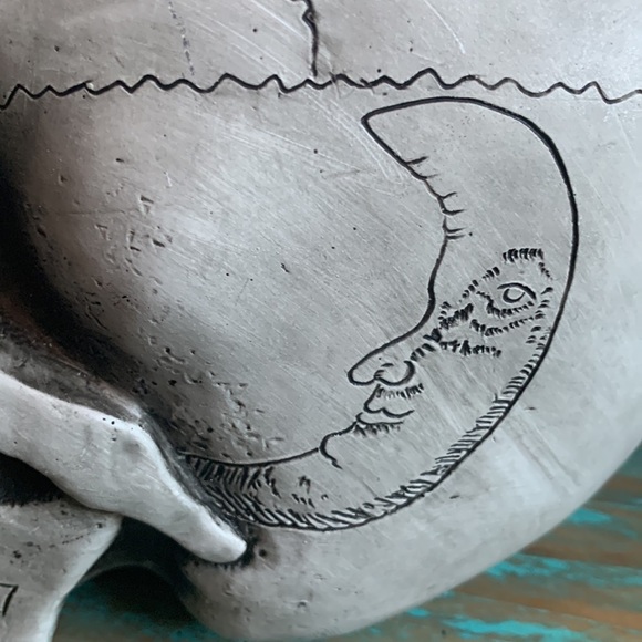 Ouja Skull Halloween Decoration Heavy Resin Occult Party Festive - Picture 12 of 13